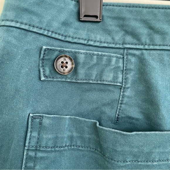 Banana Republic Factory Authentic Chino Barrel Pant Deep Sea Teal Size 10 - Picture 8 of 11